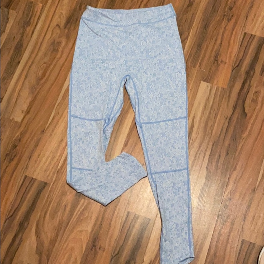 Gymshark fleur texture leggings blue